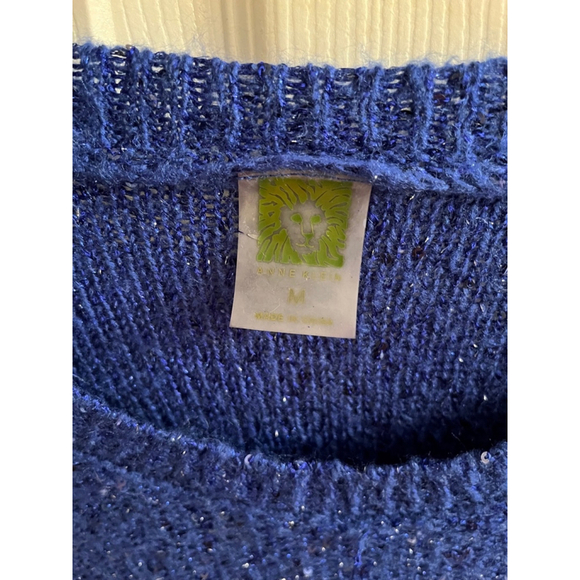 ANNE KLEIN~ WOMEN’S BLUE BLOUSE~M - Picture 2 of 7